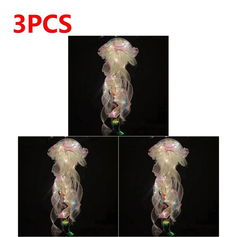 Colorful Jellyfish LED Night Light Hanging Pendant Ambient Lamp 10