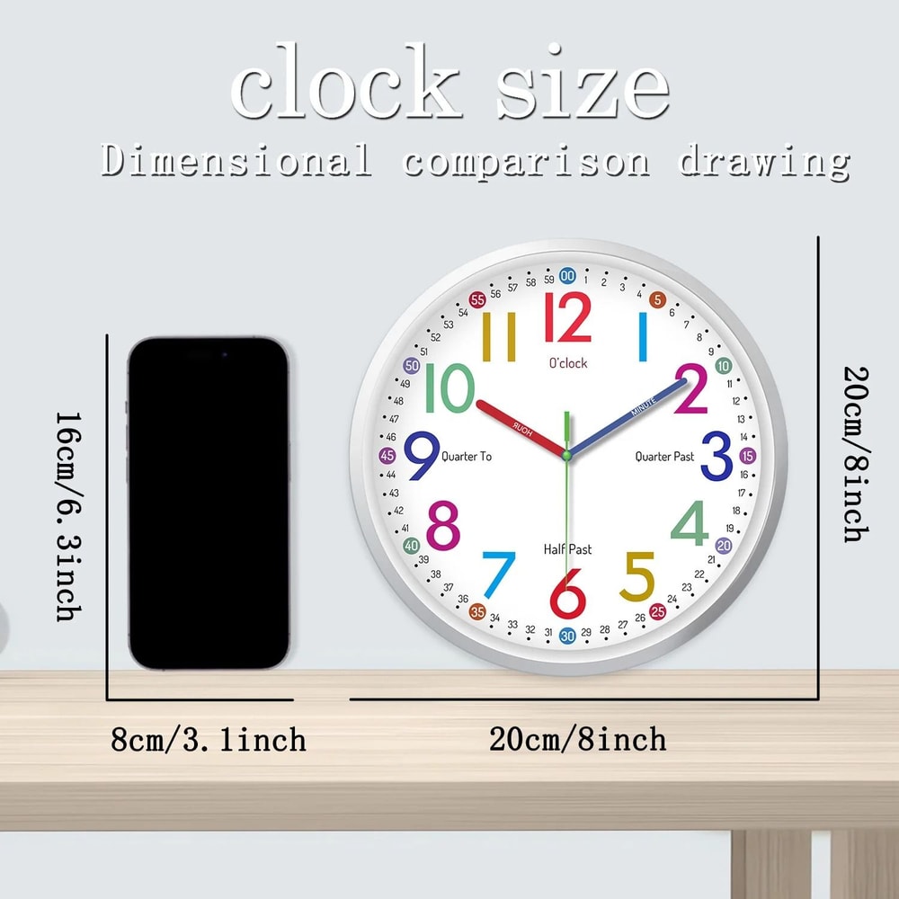 Silent Quartz Wall Clock Modern Minimalist Home Decor Clock 1
