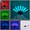 LED Folding Fan Light Up Hand Fan Glowing Party Festival Fan 29