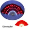 LED Folding Fan Light Up Hand Fan Glowing Party Festival Fan 15