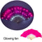 LED Folding Fan Light Up Hand Fan Glowing Party Festival Fan 17