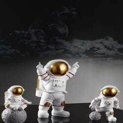 astronaut figurine set space desk decoration spaceman statue decor for kids and home