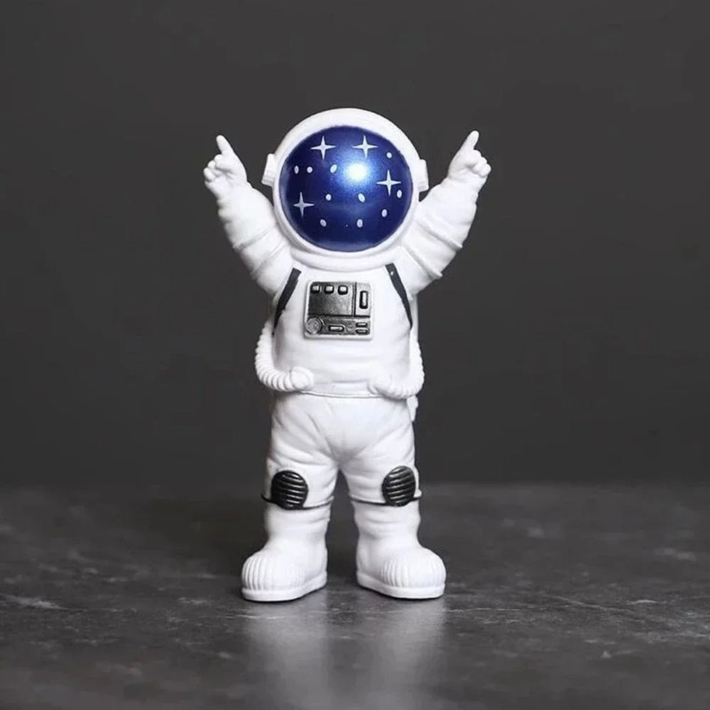 Astronaut Figurine Set Space Desk Decoration Spaceman Statue Decor For Kids And Home 15