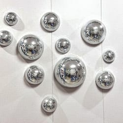disco ball wall decor mirrored wall art metallic party wall decoration