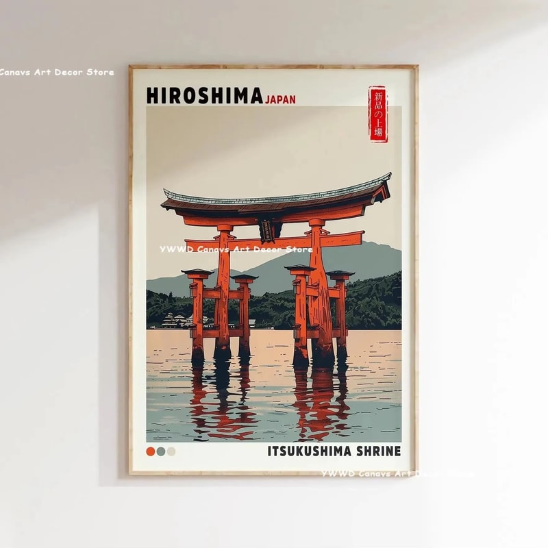 Hokusai Wave Canvas Japanese Wall Art Mount Fuji Wall Decor For Modern Home 9