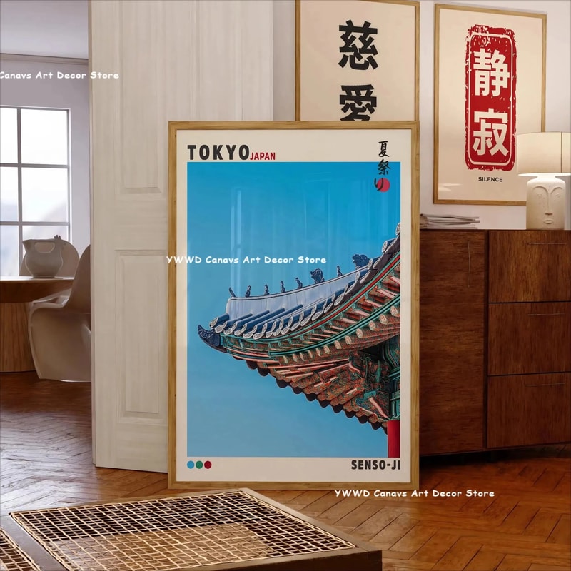 Hokusai Wave Canvas Japanese Wall Art Mount Fuji Wall Decor For Modern Home 13