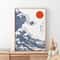 Hokusai Wave Canvas Japanese Wall Art Mount Fuji Wall Decor For Modern Home 27