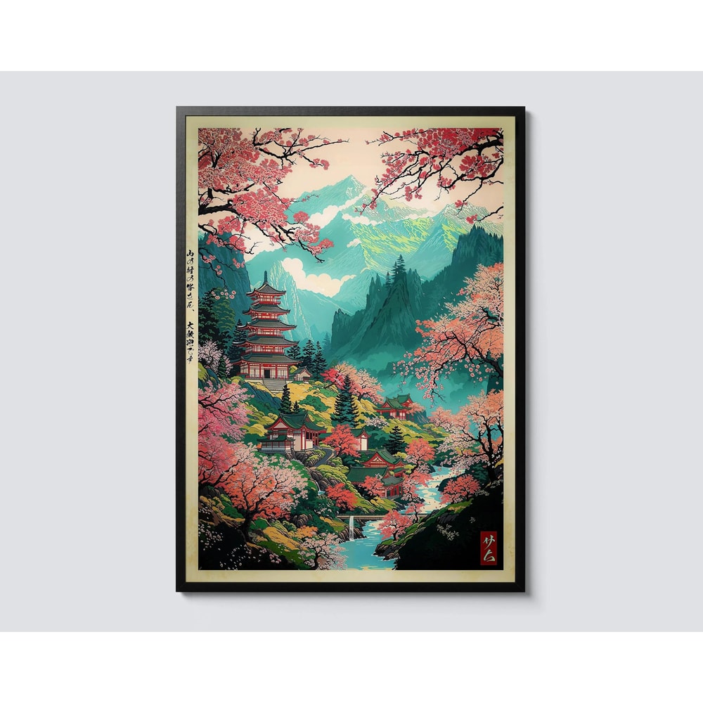 Hokusai Wave Canvas Japanese Wall Art Mount Fuji Wall Decor For Modern Home 19