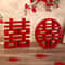 Double Happiness Chinese Wedding Decor Red XI Symbol Wooden Decoration For Home And Events 7