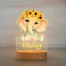 Personalized Kids Night Light Custom Name Animal Lamp For Bedroom Decor 1