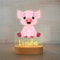 Personalized Kids Night Light Custom Name Animal Lamp For Bedroom Decor 3