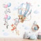 Hot Air Balloon Animal Nursery Wall Stickers Kids Wall Decals Baby Room Decor 0