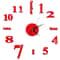 DIY Mirror Wall Clock Sticker Frameless Modern Large Wall Clock Decor 18