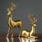 Gold Christmas Reindeer Decor Set Holiday Table Elk Figurines Home Accent 2