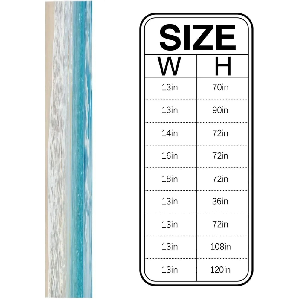 Beach Table Runner Ocean Linen Summer Coastal Dining Table Decor 1