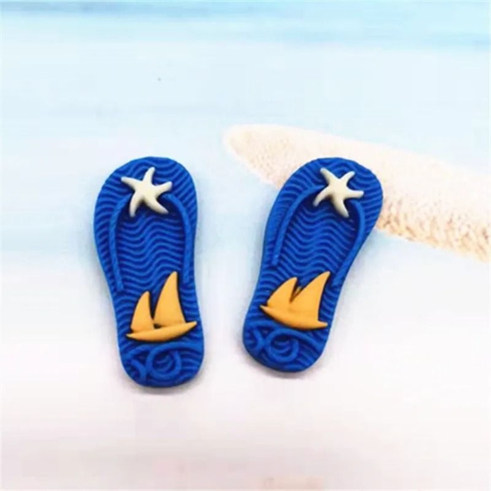 Mini Resin Beach Decorations Nautical DIY Craft Marine Flatback Charms Set 9