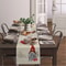 Christmas Gnome Table Runner Linen Holiday Snowflake Dining Table Decor 2