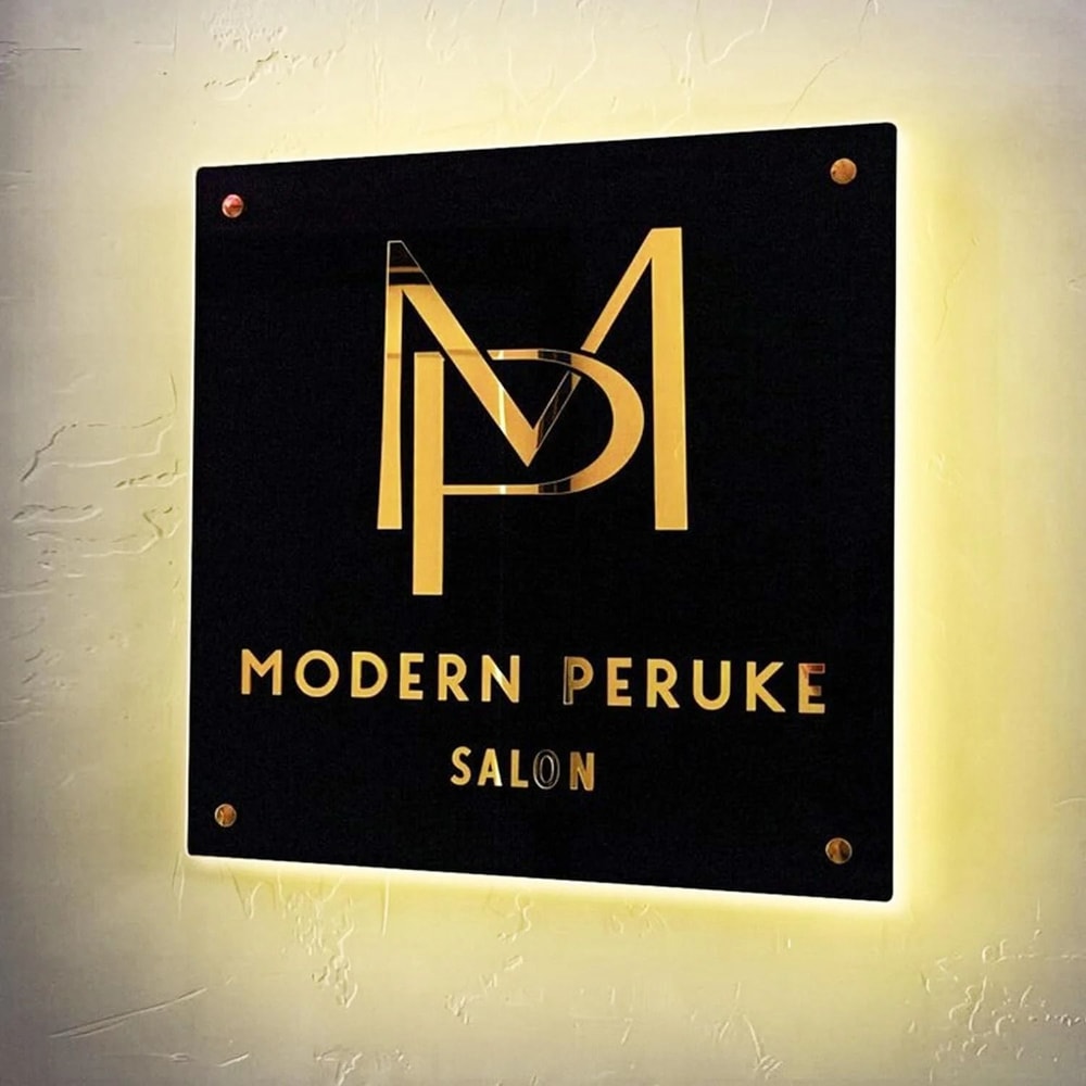 Custom LED Acrylic Sign Backlit Business Logo Salon Neon Style Signage 2