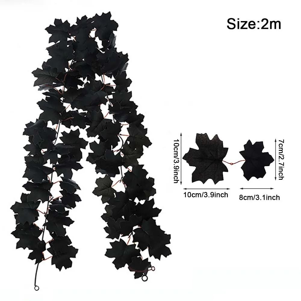 Artificial Maple Leaf Garland Autumn Fall Decor Hanging Vine For Home And Events 11