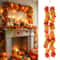 Artificial Maple Leaf Garland Autumn Fall Decor Hanging Vine For Home And Events 0