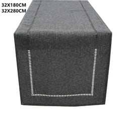 basic linen table runner minimalist dining table decor for kitchen and events