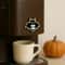 Cute Wooden Halloween Bat Decor Coffee Lover Kitchen Ornament 2