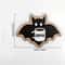 Cute Wooden Halloween Bat Decor Coffee Lover Kitchen Ornament 3