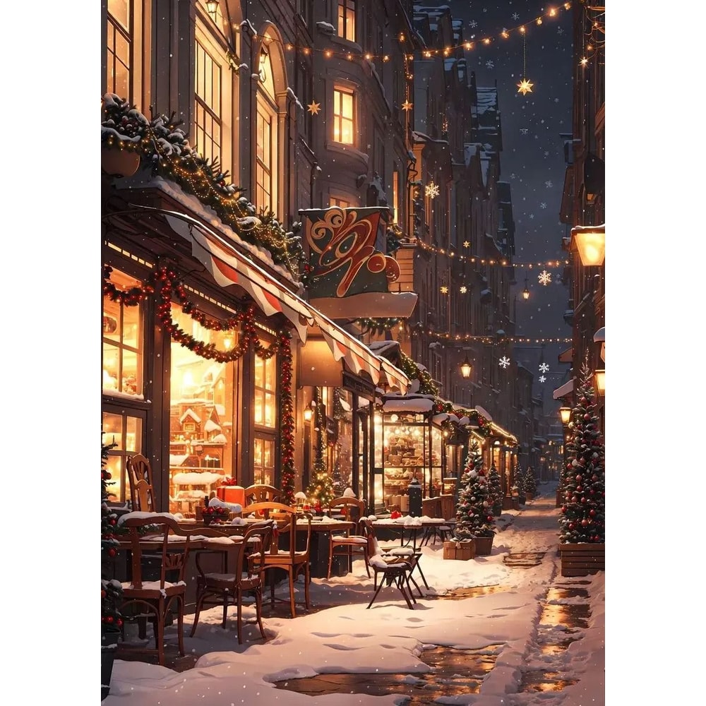 Classic Christmas Canvas Wall Art Santa Claus And Tree Holiday Decor 18