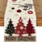 Retro Plaid Christmas Table Runner Festive Holiday Dining Decor 3