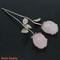 Hand Carved Rose Crystal Healing Stone Romantic Gift Decor 4