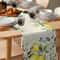 Eucalyptus Lemon Linen Table Runner Fresh Floral Dining Decor 1