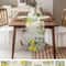 Eucalyptus Lemon Linen Table Runner Fresh Floral Dining Decor 6