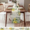 Eucalyptus Lemon Linen Table Runner Fresh Floral Dining Decor 6