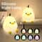 Cute Pear Silicone Night Light Touch Control Rechargeable Kids Bedside Lamp 10
