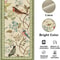 Vintage Floral Bird Linen Table Runner Farmhouse Dining Table Decor 4