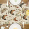 Farmhouse Rooster Linen Table Runner Floral Country Kitchen Dining Table Decor 5