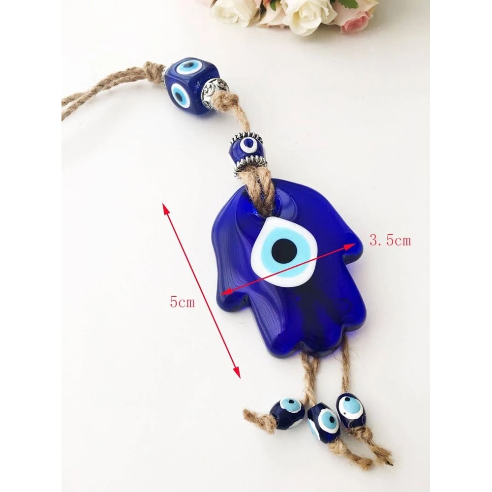 Macrame Evil Eye Wall Hanging Nazar Protection Charm Turkish Decor For Home And Car 5