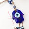 Macrame Evil Eye Wall Hanging Nazar Protection Charm Turkish Decor For Home And Car 5
