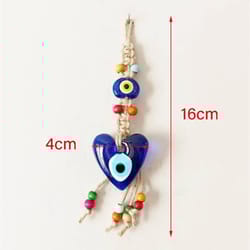 turkish blue evil eye pendant wall hanging lucky charm home and car decor