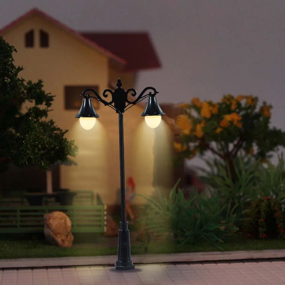 Mini LED Street Lamps Model Train Lights Scale Diorama Miniature Lighting Set 1