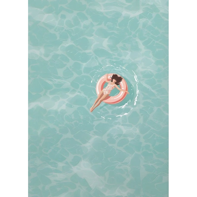 Summer Beach Canvas Wall Art Ocean Pool Party Nordic Living Room Decor 6