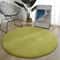 Soft Coral Velvet Round Area Rug Non Slip Modern Living Room Carpet 11