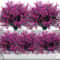 UV Resistant Artificial Outdoor Flowers Plastic Shrub Garden Decor Set 2