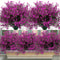 UV Resistant Artificial Outdoor Flowers Plastic Shrub Garden Decor Set 7