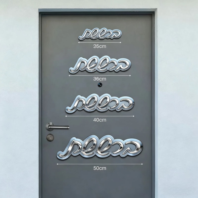 Custom Acrylic Mirror Door Plaque Personalized Entrance Name Sign Decor 3