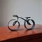 Minimalist Acrylic Bicycle Sculpture Modern Desk Decor Ornament 0