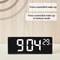 Smart Digital Alarm Clock Voice Control LED Desk Clock With Temperature Display 8