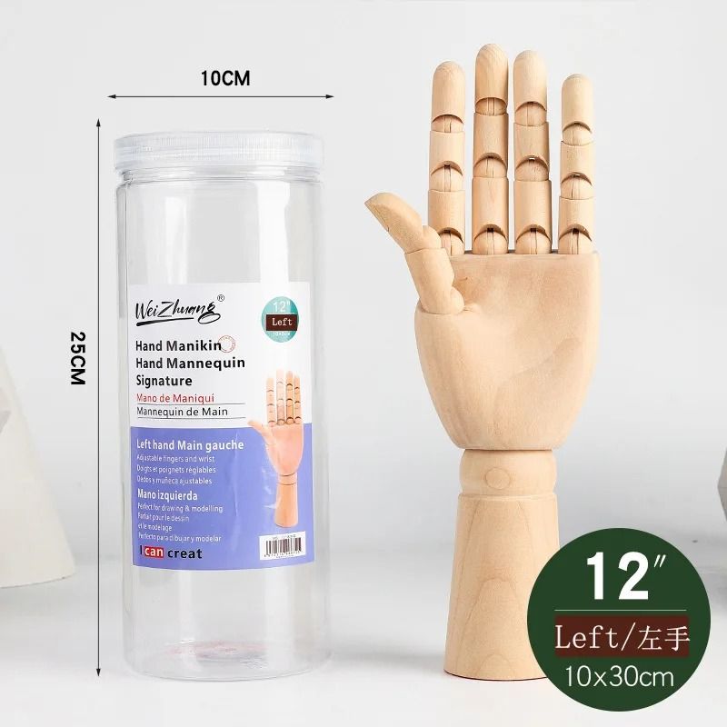 Wooden Drawing Mannequin Posable Artist Figure Art Reference Model With Gift Box 9