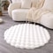 Faux Fur Rug Round Fluffy Carpet Soft Bubble Texture Bedroom And Kids Room Rug 1