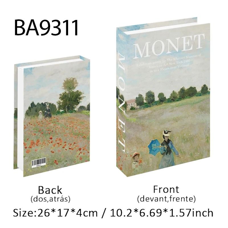 Decorative Book Box Fake Book Decor Coffee Table Books Storage Box Art Design 0